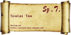 Szalai Tea névjegykártya